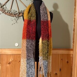 Lucky Brand Multicolored Scarf Soft Stylish  One Size